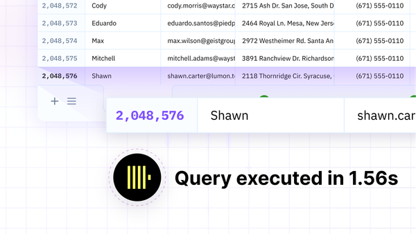 ClickHouse Maxxing on Sourcetable