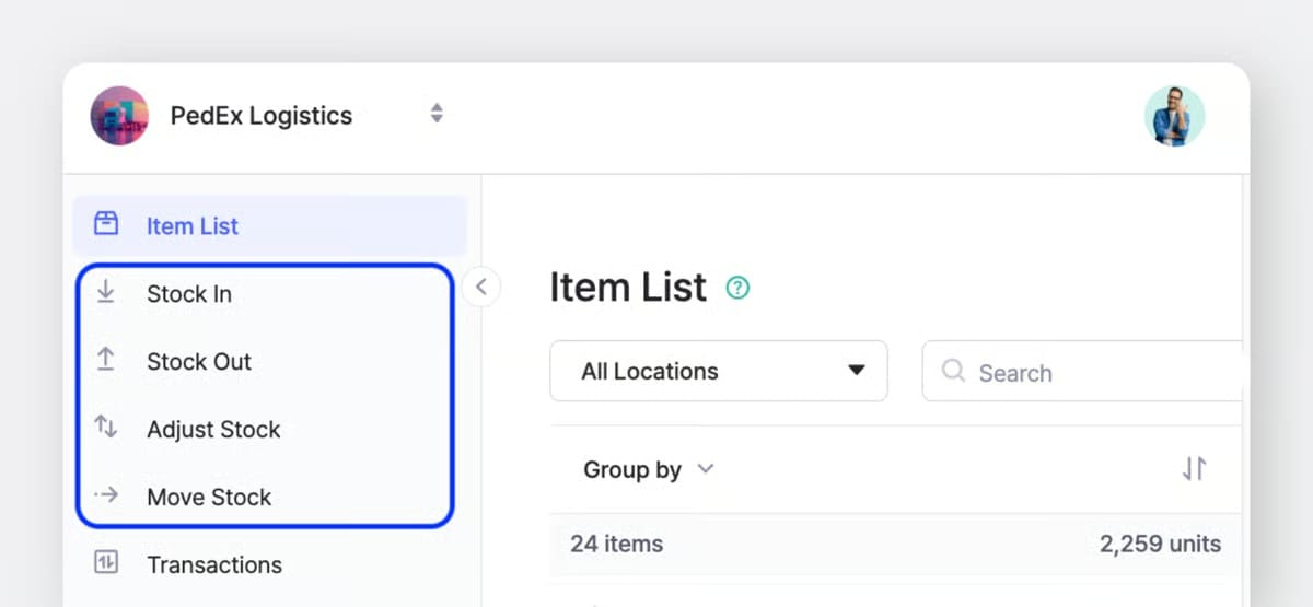 Fitur Stok Masuk, Stok Keluar, Audit, dan Transfer Stok