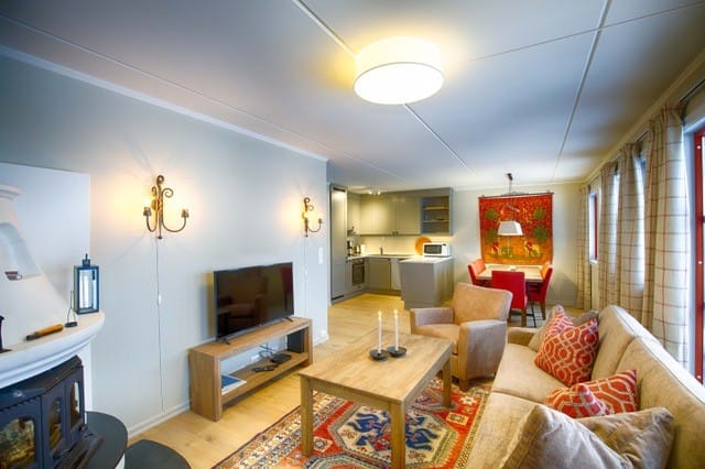 Living room and dining area in Beitotind 1303