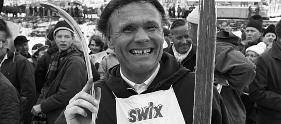 Erling Stordahl at the finish line after Ridderrennet