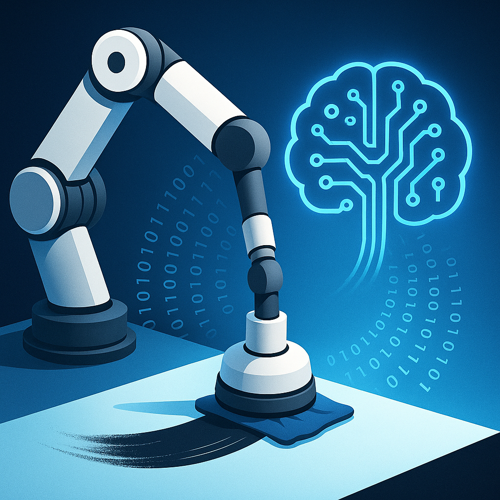 VacuumVLA: Two skills, one robot hand