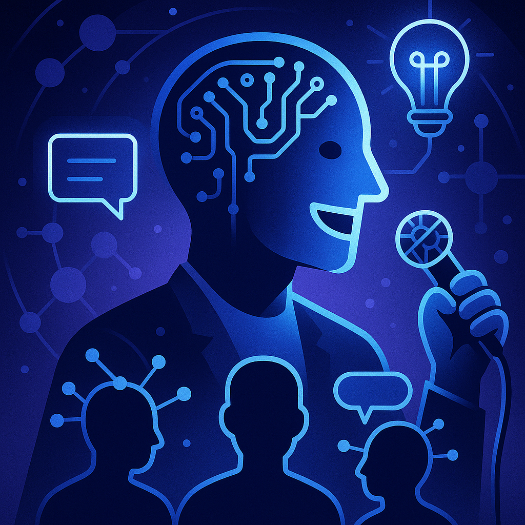 Tekoäly kirjoittaa parempia vitsejä, kun se kuuntelee yleisön väittelyä