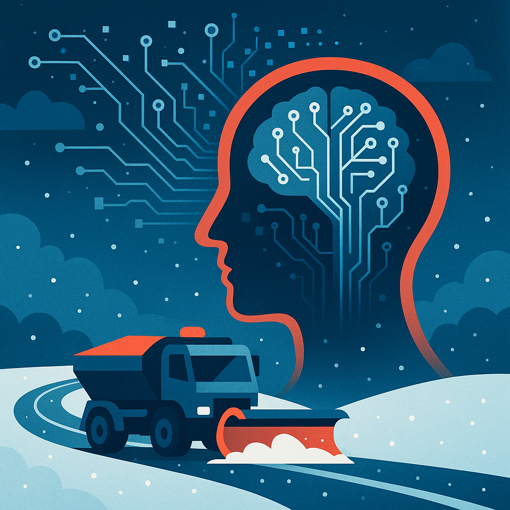 Talviteiden hoito tehostuu, kun kone oppii ensin jakamaan työn ja vasta sitten suunnittelemaan reitit