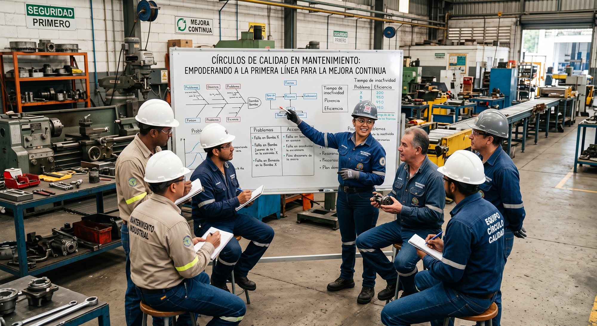 Círculos de Calidad en Mantenimiento: Empoderando a la Primera Línea para la Mejora Continua
