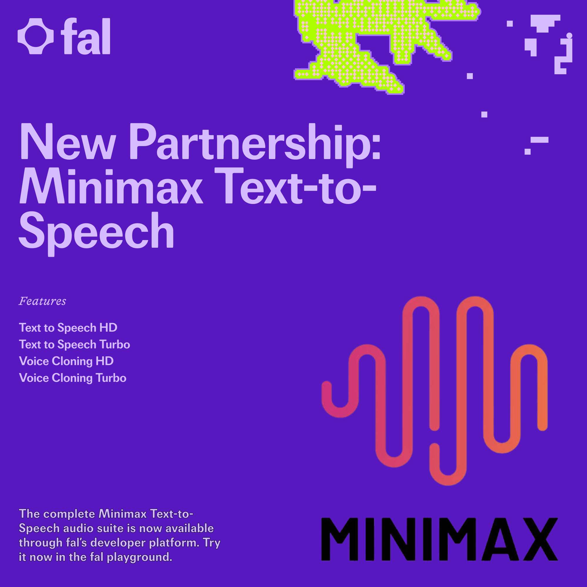 MiniMax Text-to-Speech Models now available on fal