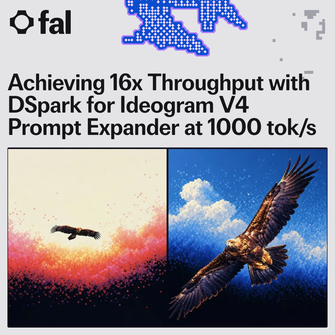 How We Achieved ~1000 tok/s and 16x Throughput with DSpark for Ideogram V4 Prompt Expander