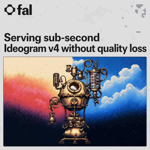 Serving sub-second Ideogram v4 without quality loss