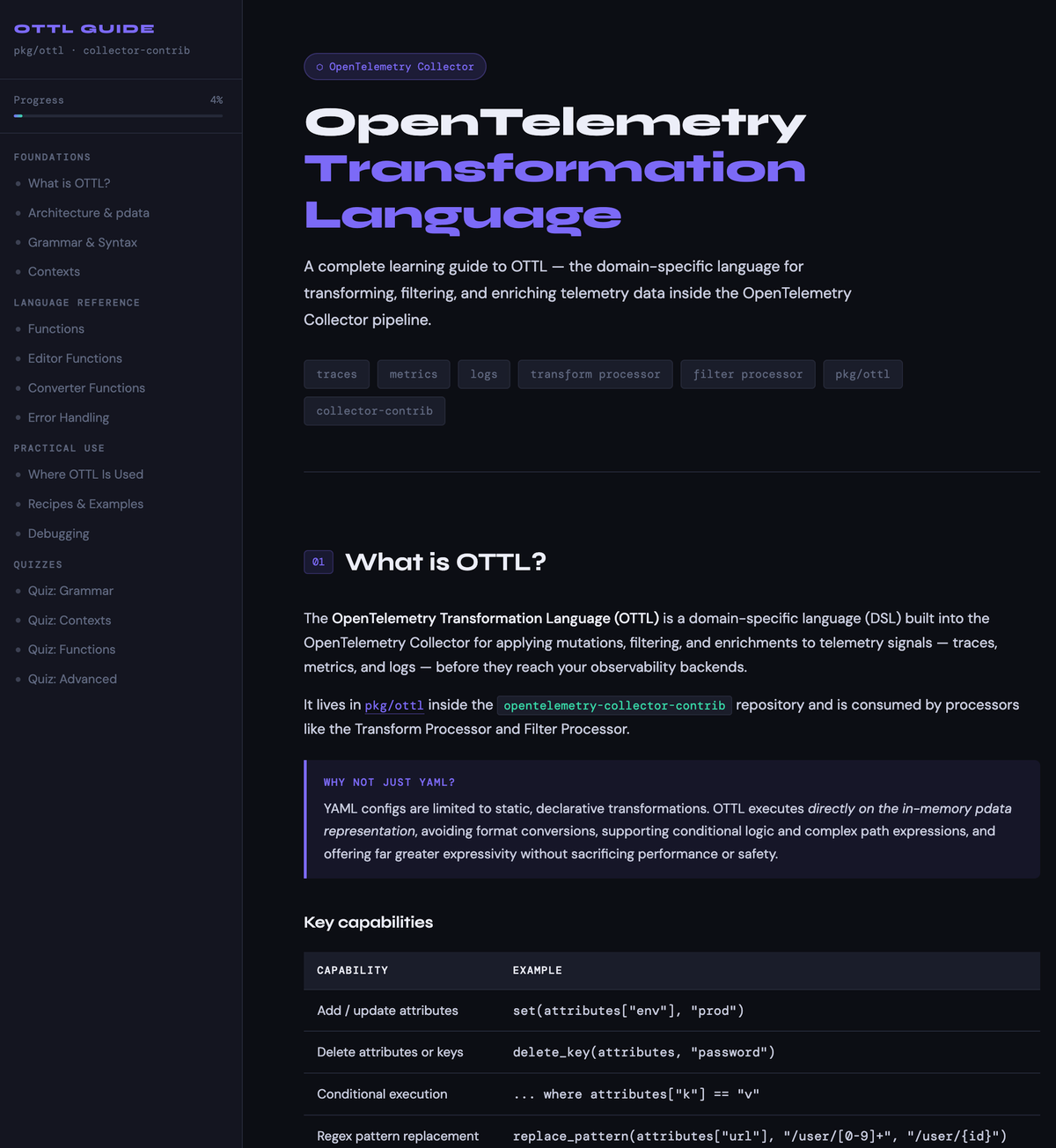 OTTL guide