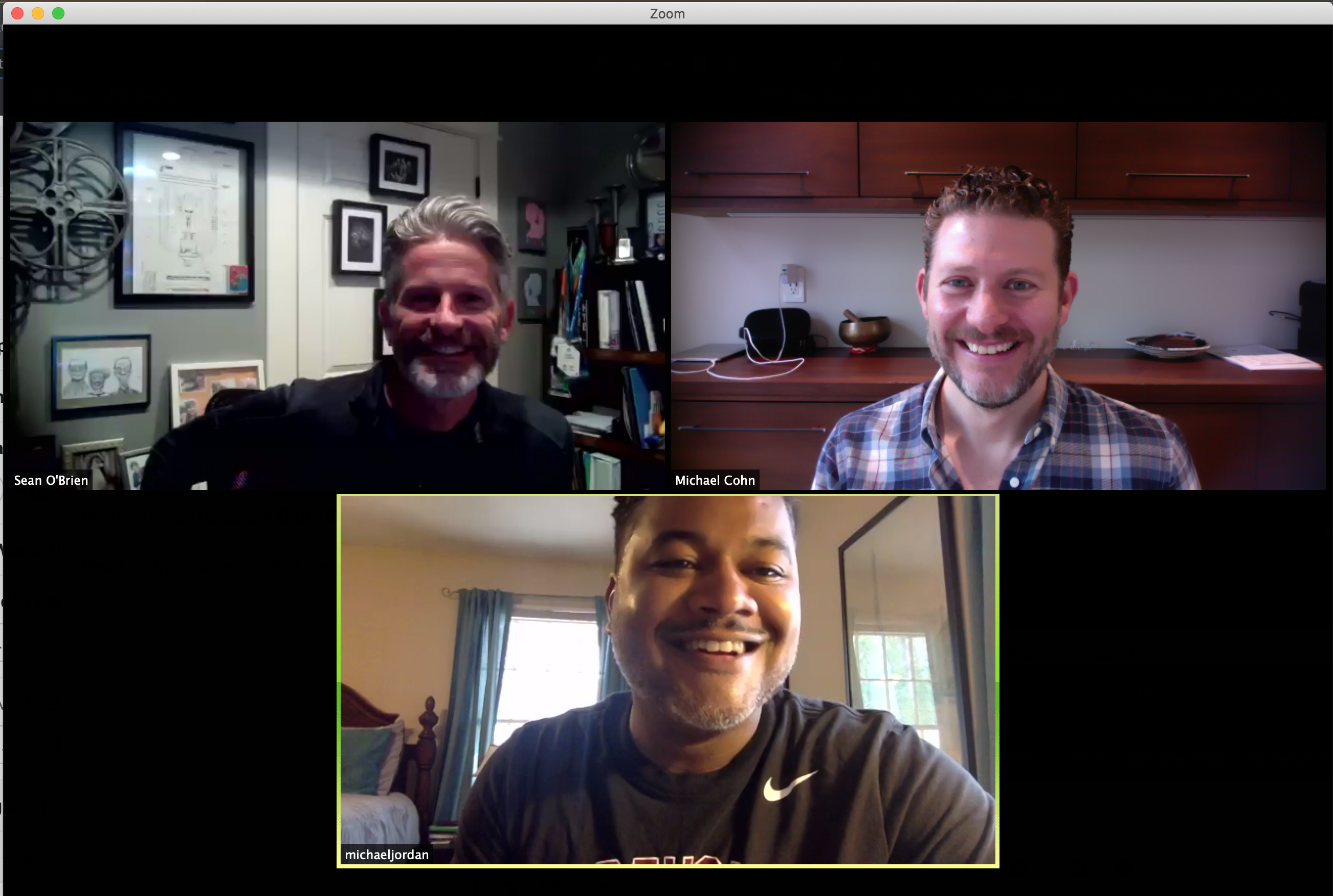 Michael Cohn, Sean O'Brien, Mike Jordan