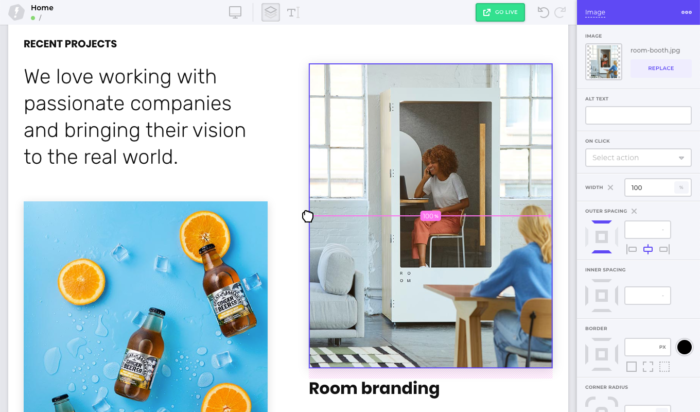 Makeswift platform screenshot