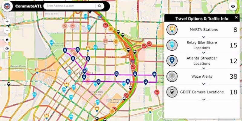 City of Atlanta Aggregates Transit Data in New CommuteATL Site