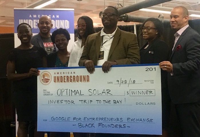 Backstage Capital's First Accelerator Startup is Google for Entrepreneurs' Winner Optimal Solar