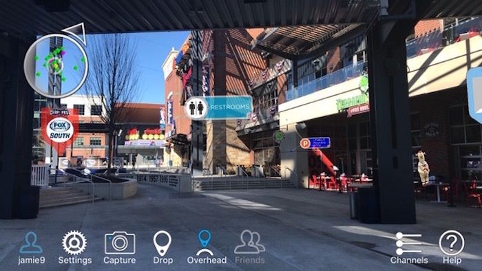 At The Battery Atlanta, Augmented Reality Startup Is Testing AR Signs to Help Attendees Navigate