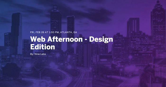 Web Afternoon to Bring Top Talent to Feb. 26 Design Edition
