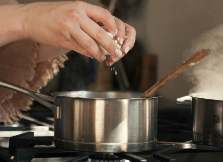 a home chef making a recipe, something that CompKitchen can make more fun and interesting