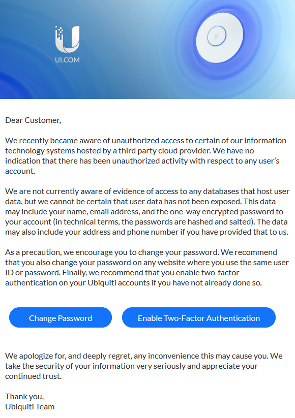 Cópia do e-mail enviado aos clientes e usuários na segunda-feira (11).