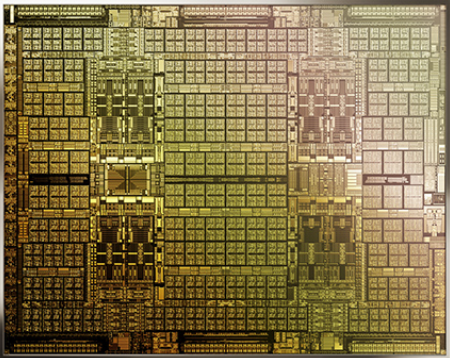 Modelo de um processador CMP. Foto: Nvidia.