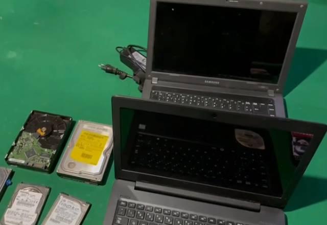 Notebooks, discos rígidos e smartphones foram apreendidos na operação. Foto: Polícia Federal