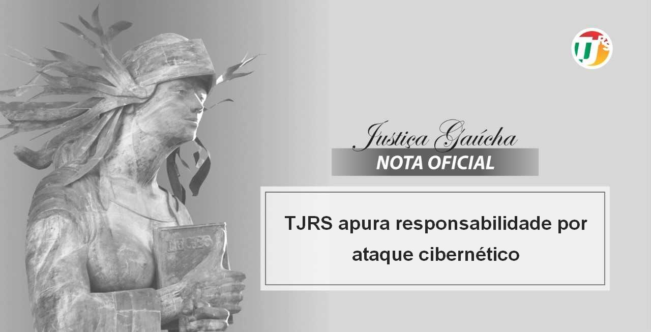 Imagem veiculada junto com o comunicado, no Twitter. Foto: TJ-RS.