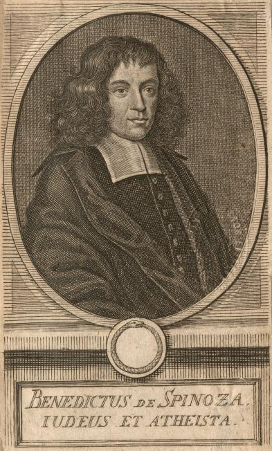 Em Latin, Benedictus de Spinoza, filósofo holandês de família portuguesa, autor do livro Ética, que posteriormente passou a ser reconhecido como Ética de Spinoza. Foto: Biblioteca Pública de Nova Iorque via Wikimedia.