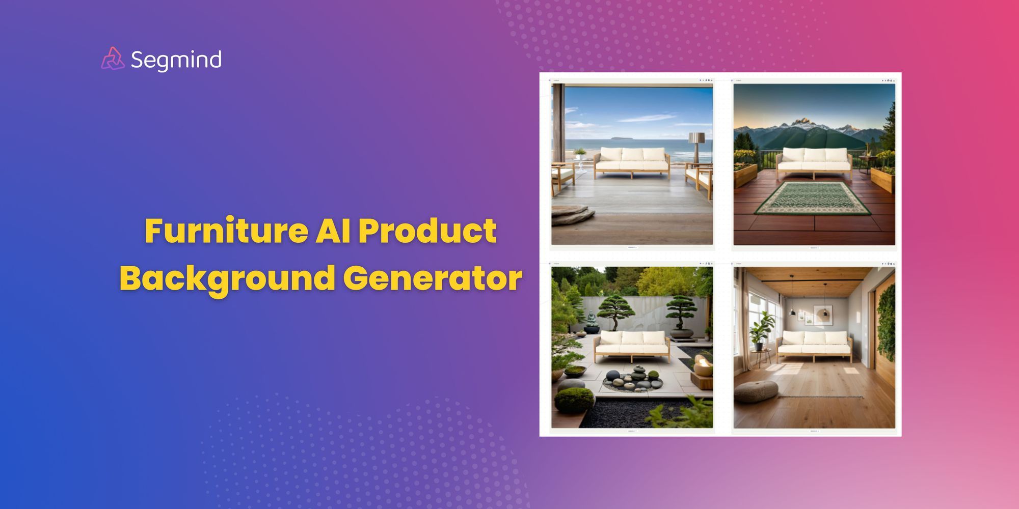 Furniture AI Product Background Generator with Stable Diffusion