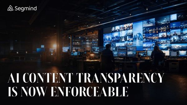 AI content transparency is now enforceable, Segmind featured illustration