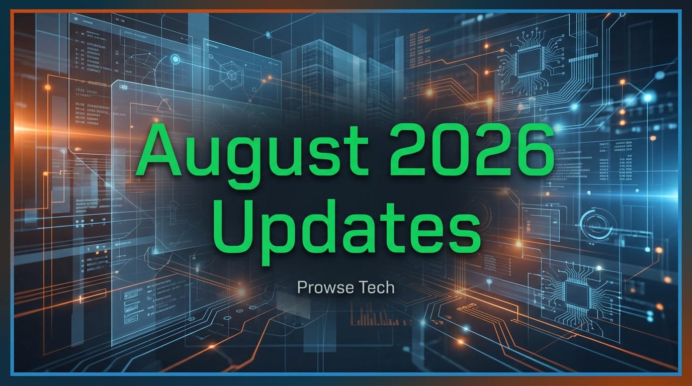 August, 2026 Updates