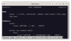 Working with rsync