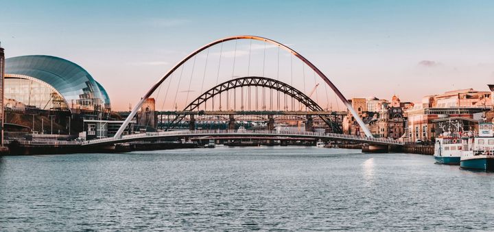 Cityscape photo of Newcastle and Gateshead, U.K.