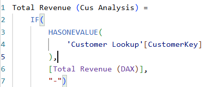 رسم توضيحي 4 - استعلام بلغة ال DAX من برنامج Power BI