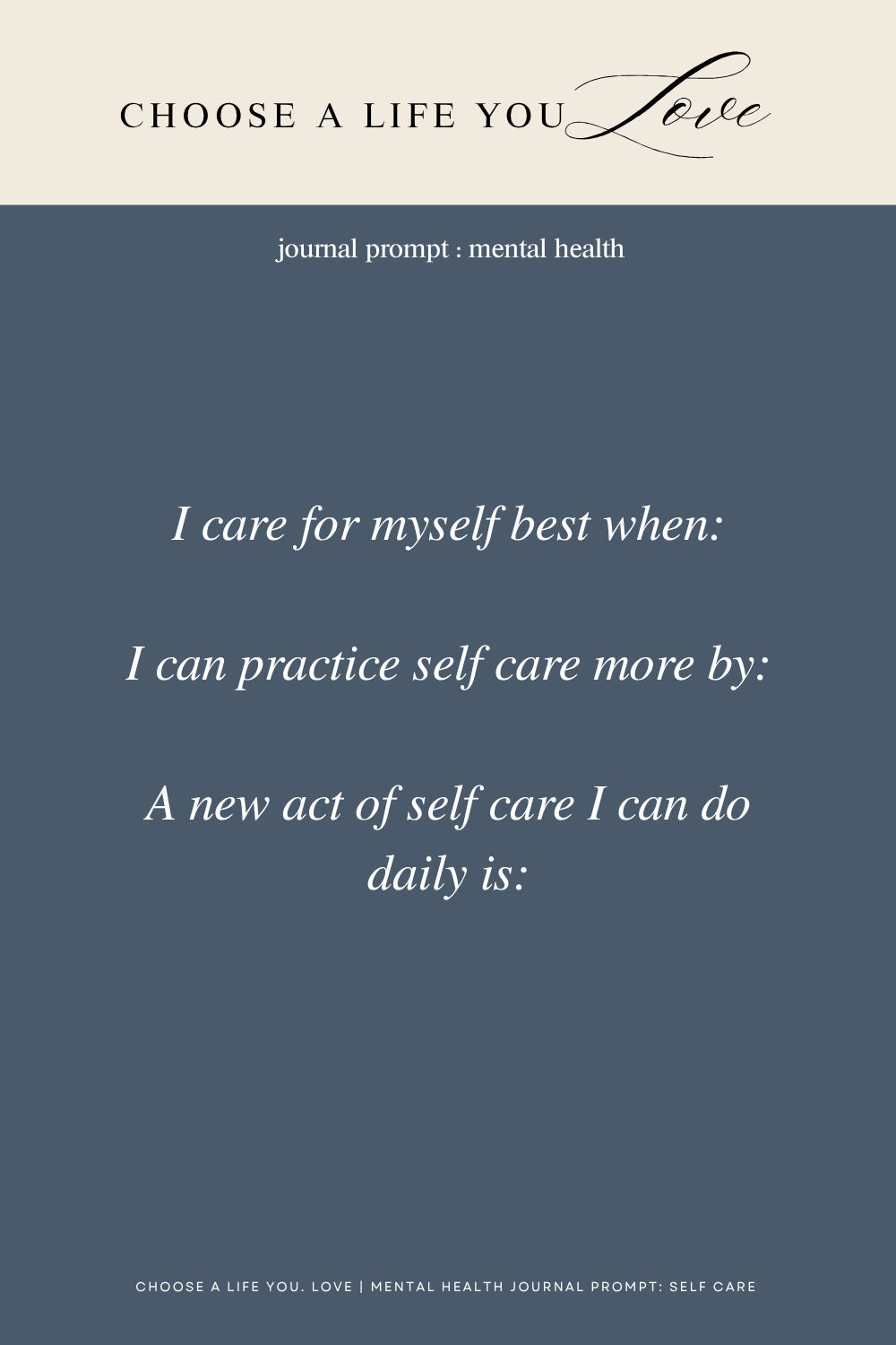 Mental Health Journaling Prompt ❤️