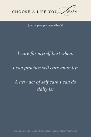Mental Health Journaling Prompt ❤️