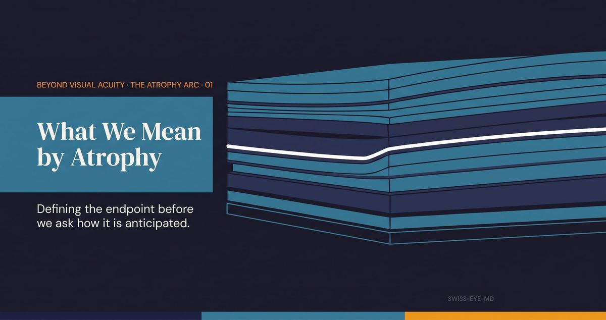 Abstract editorial image of fine layered strata that thin and dissolve toward one side, the visual identity of Beyond Visual Acuity