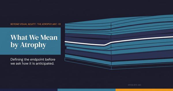Abstract editorial image of fine layered strata that thin and dissolve toward one side, the visual identity of Beyond Visual Acuity