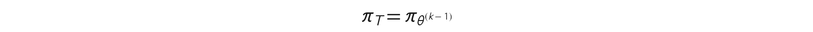 Zhipu GLM-5's self-distillation choice: the teacher policy equals the model's own checkpoint from the previous training stage.