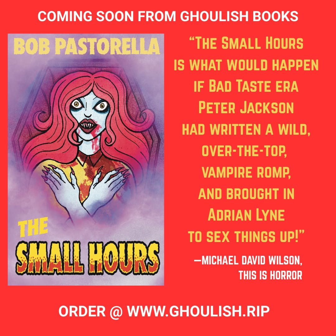 THE SMALL HOURS is what would happen if BAD TASTE era Peter Jackson has written a wild, over-the-top, vampire romp, and brought in Adrian Lyne to sex things up.