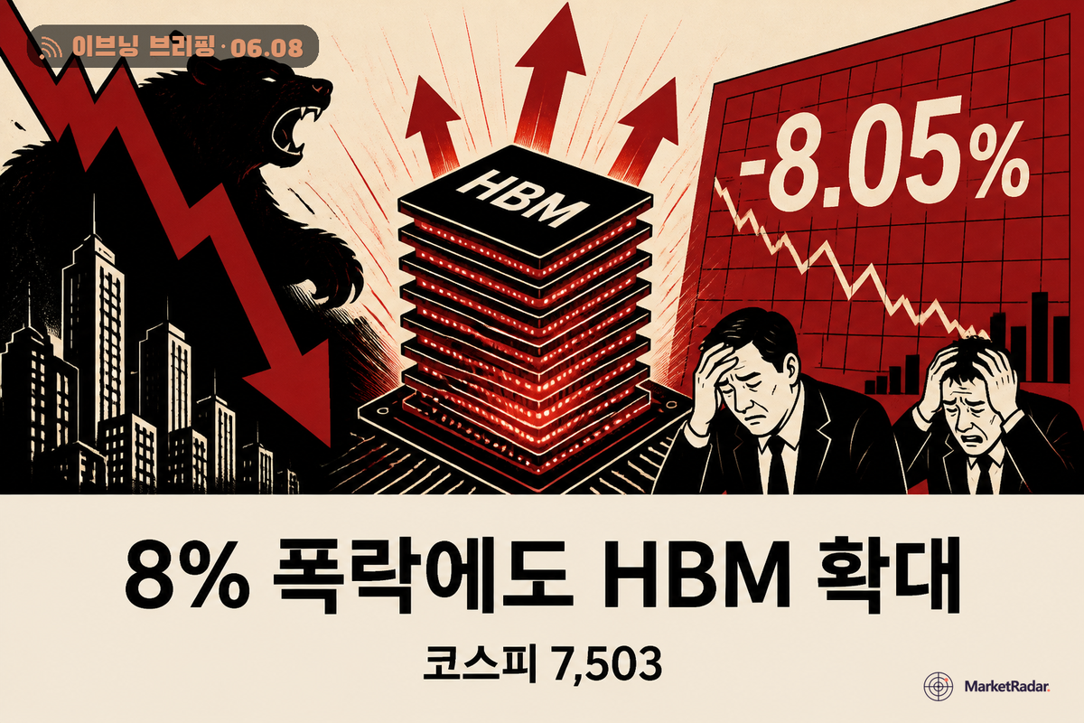 코스피 8% 폭락에도 젠슨 황 HBM 동맹은 확대