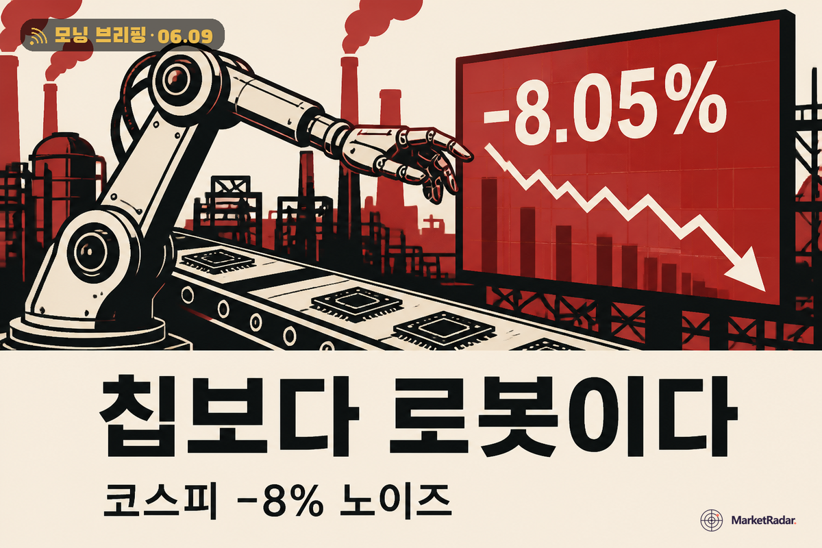 엔비디아 동맹 격상 vs 코스피 8% 폭락, 진짜 신호는