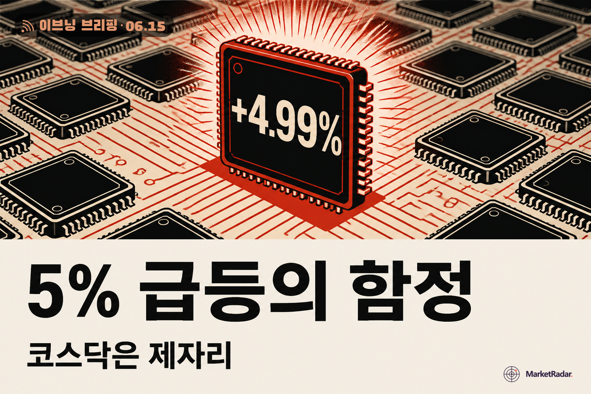 코스피 8528 종전 랠리, 반도체 대형주만 웃었다