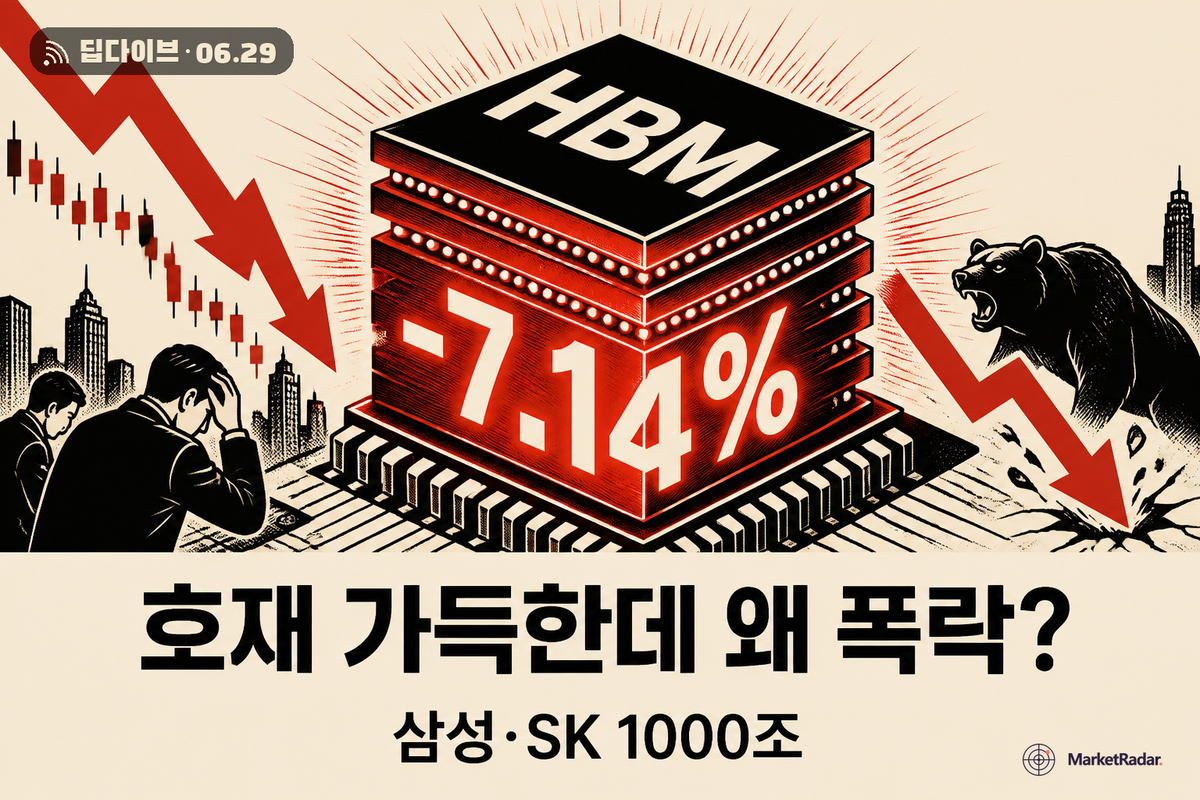 1000조 쏟아진 날 코스피는 왜 -7% 빠졌나