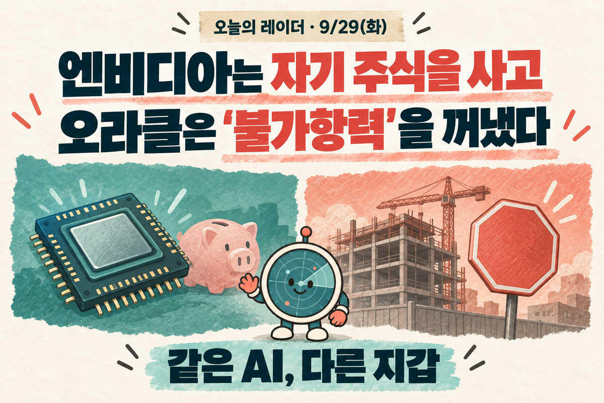 엔비디아 자사주 매입 한도 204조원, 오라클은 왜 '불가항력'을 꺼냈나