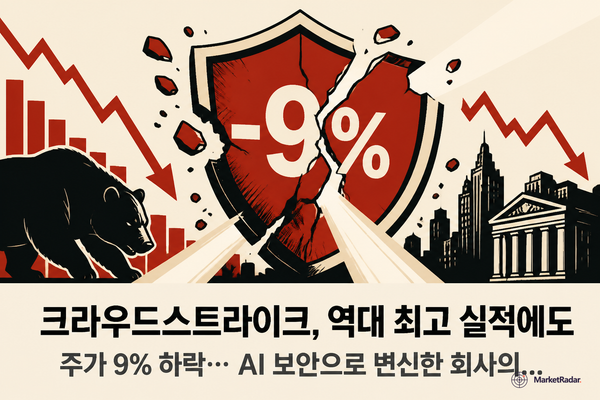 크라우드스트라이크, 역대 최고 실적에도 주가 9% 하락… AI 보안으로 변신한 회사의 역설
