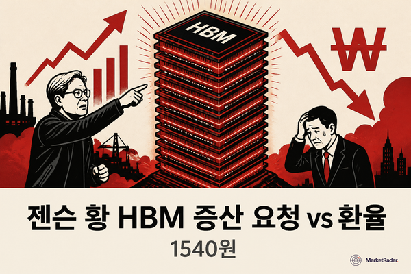 젠슨 황 HBM 증산 요청 vs 환율 1540원