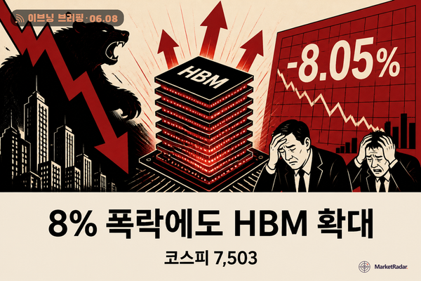 코스피 8% 폭락에도 젠슨 황 HBM 동맹은 확대