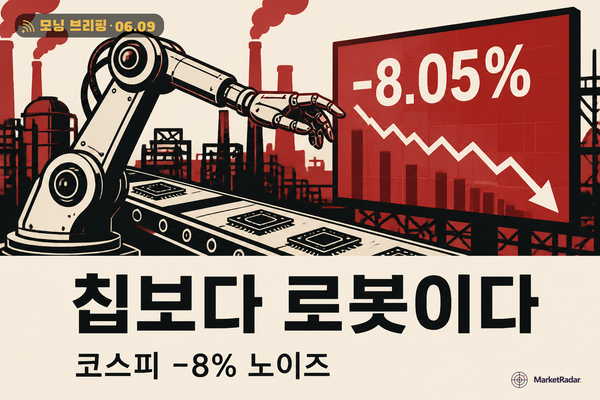 엔비디아 동맹 격상 vs 코스피 8% 폭락, 진짜 신호는