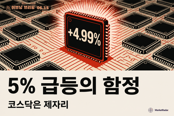 코스피 8528 종전 랠리, 반도체 대형주만 웃었다