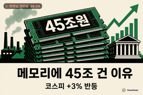 코스피 8,450 반등, SK하이닉스 45조 나스닥행