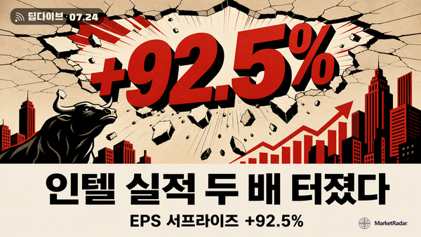 인텔(INTC) 실적 발표 — 예상보다 두 배 잘 나온 성적표, 무슨 일이