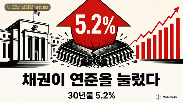 미국채 5.2%가 누른 반도체, 연준 동결의 역설