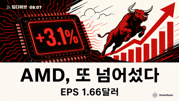 AMD 실적, 시장 예상 또 넘겼습니다 — EPS 1.66달러
